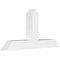 Ekena Millwork Portland Architectural Grade PVC Gable Bracket, 36"W x 18"H x 4"D x 4"F, 12/12 Pitch GBP036X18X0404POR00 - alternate 1